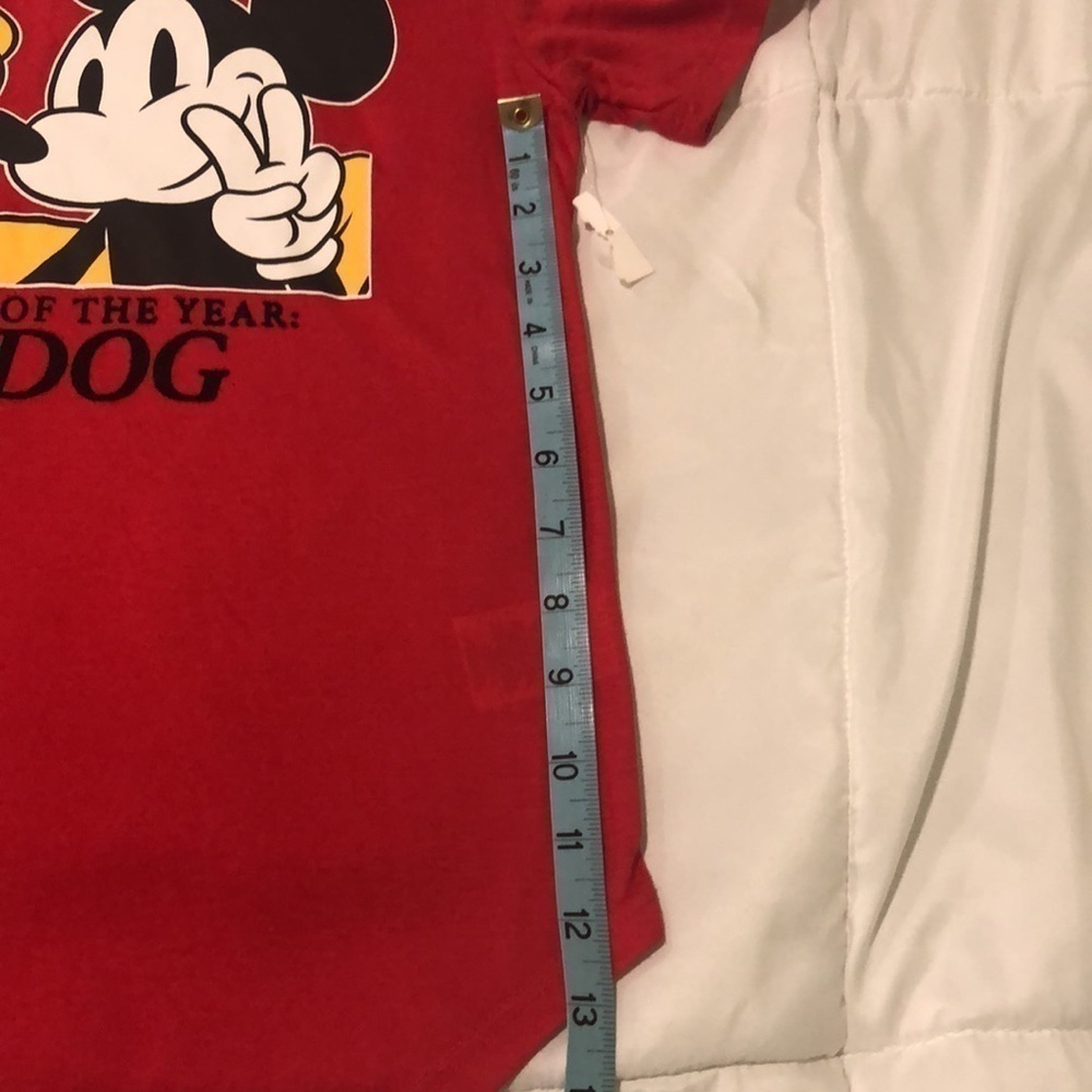 NWT Disney red T-shirt with Mickey and Pluto - Picture 3 of 5